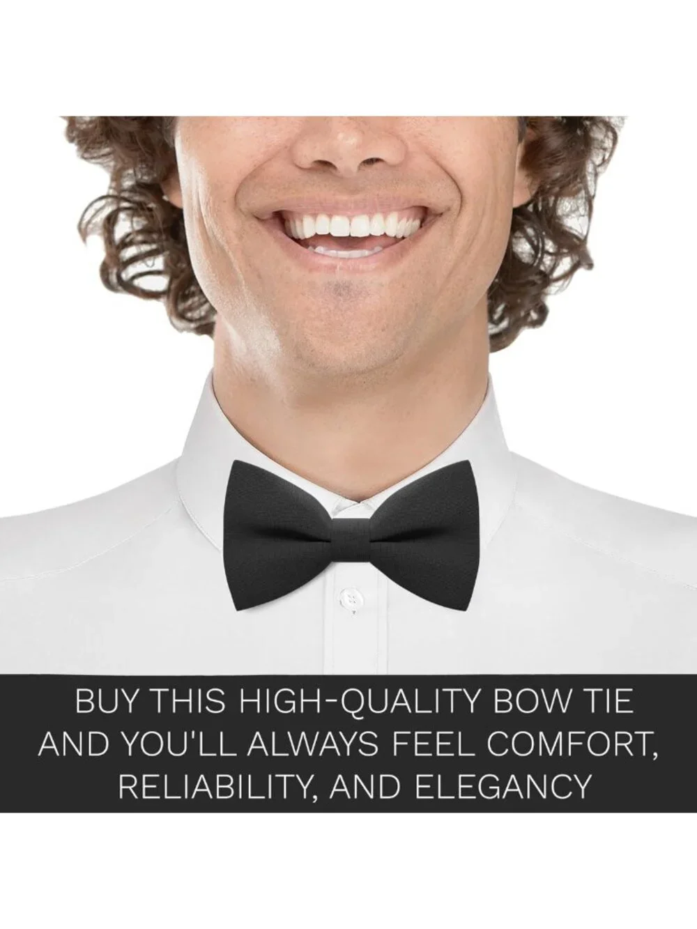 Pre-Tied Clip-On Bow Ties for Men & Boys | Solid Color Formal Wear Accessories